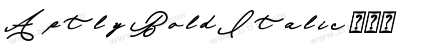 Aptly BoldItalic字体转换